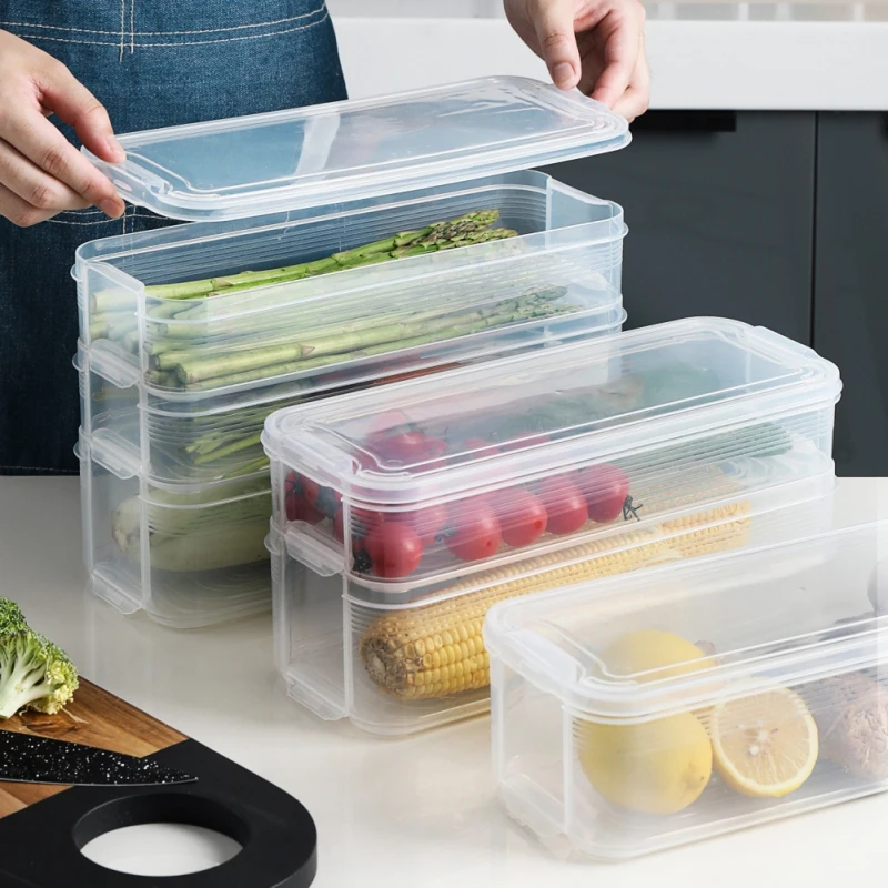 

Fresh Box Refrigerator Food Storage Containers With Lid Kitchen Separate Freezer Seal For Fruit Meat Fresh Box Organizer
