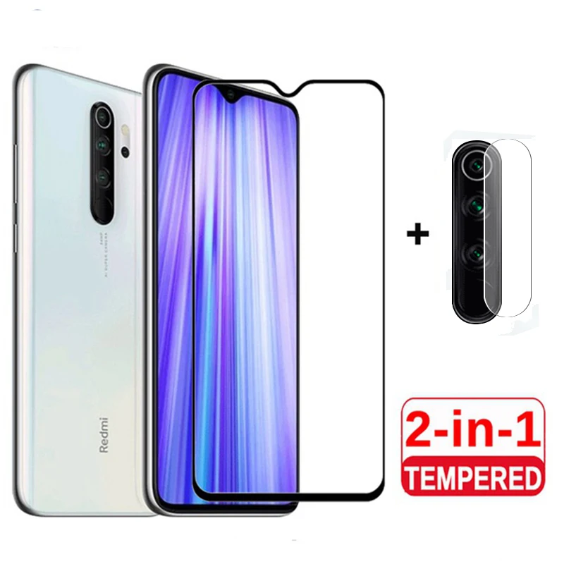 Пленка для объектива камеры 2 в 1 Redmi Note 8 Pro Защитное стекло Xiaomi закаленное красное