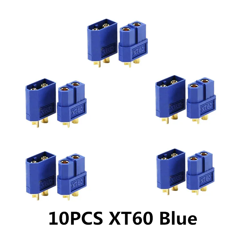 10/20 шт. XT60 черный/голубой/XT60+/XT30UPB/XT60-E/XT60-L штекерно-разъемы Вилки провод с силикатной гелевой обмоткой для Батарея Quadcopter Drone