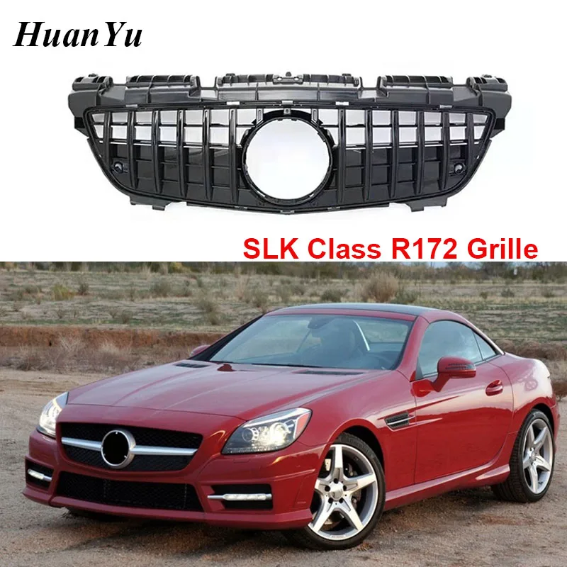 Новая Алмазная решетка R172 GT для Mercedes benz SLK Class 2012 2016 Сменные решетки переднего