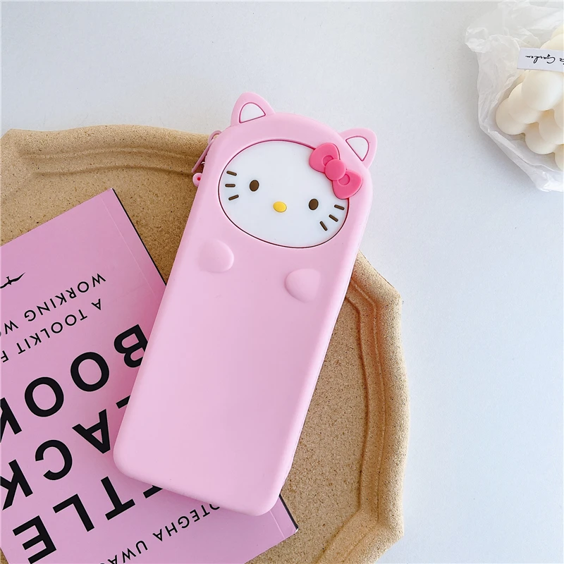 Футляр для карандашей с милым мультяшным котом вместительный футляр школьные