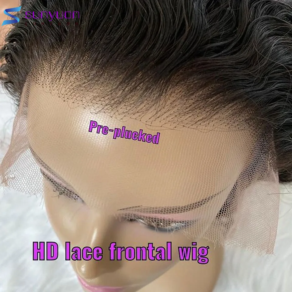 Remy 30 32Inch Brazilian Body Wave 13x6 HD Lace Frontal Wigs Transparent 13x4 Front Human Hair For Black Women | Шиньоны и парики