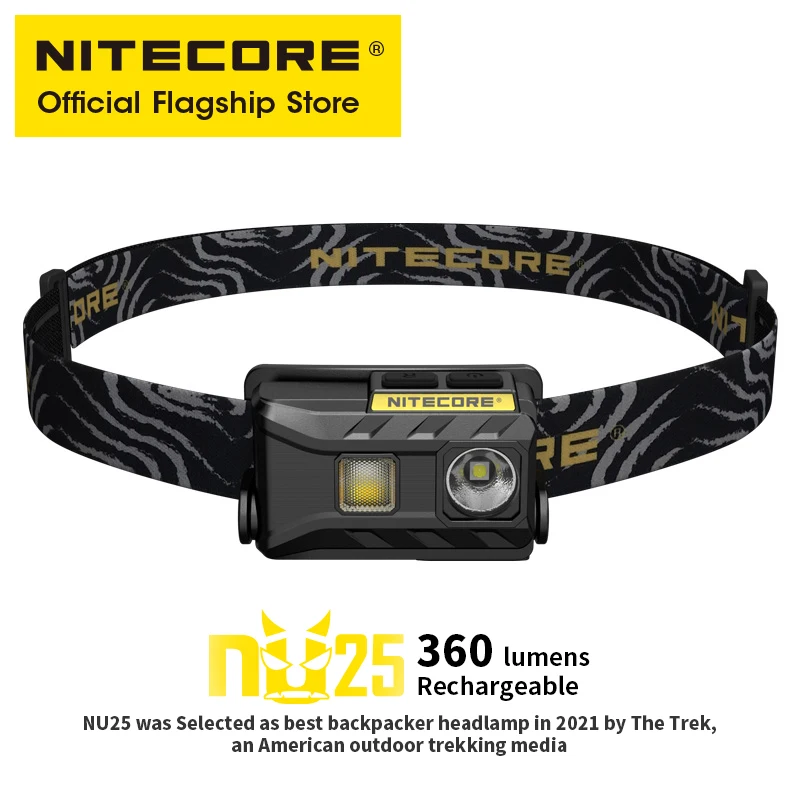 Налобный фонарь NITECORE NU25 оригинальная Встроенная батарея с зарядкой от USB