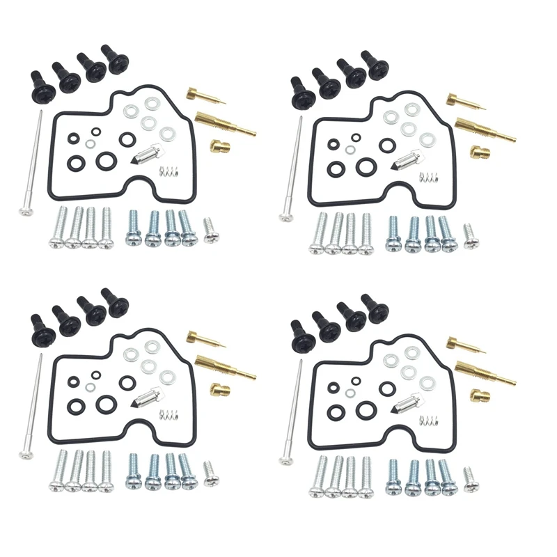 

4 Set Motorcycle Carburetor Repair Kit Seat Gasket for Kawasaki ZX900 Ninja ZX9R 2000-2001