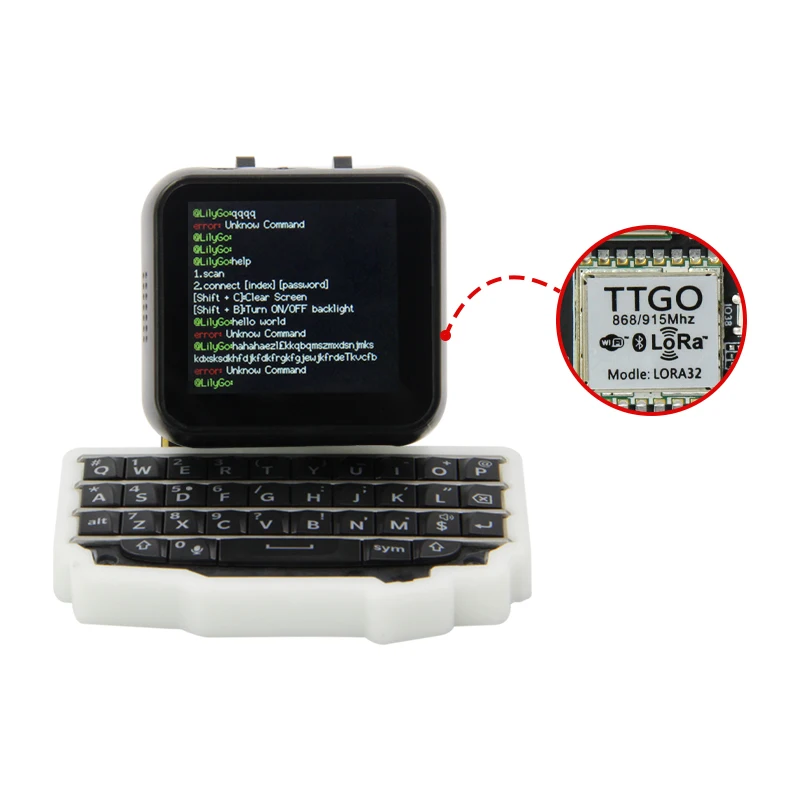 

LILYGO TTGO T-Watch Keyboard ESP32 Main Chip Programmable Watch Hardware And MINI Expansion Keyboard