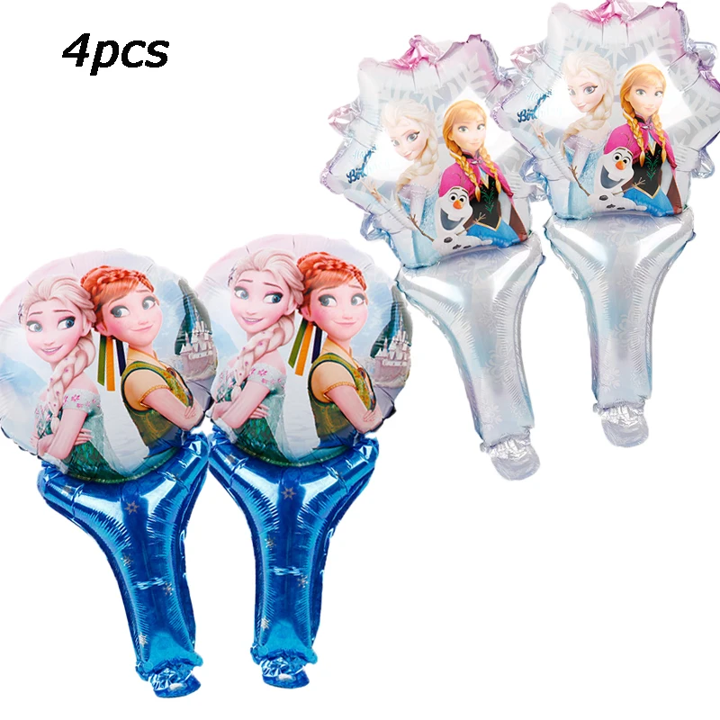4pcs Bat stick Вечерние украшения принцессы Эльзы и Анны для вечеринки в честь Дня Рождения; Детский комплект Эльзы для дня рождения; праздничные принадлежности для дня рождения - Цвет: 4pcs Bat stick