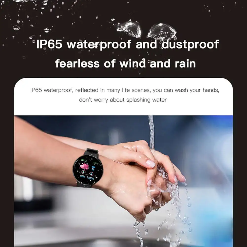 D18 Bluetooth Смарт часы мужские кровяное давление сердечного ритма шаги Smartwatch женские часы водонепроницаемые спортивные часы