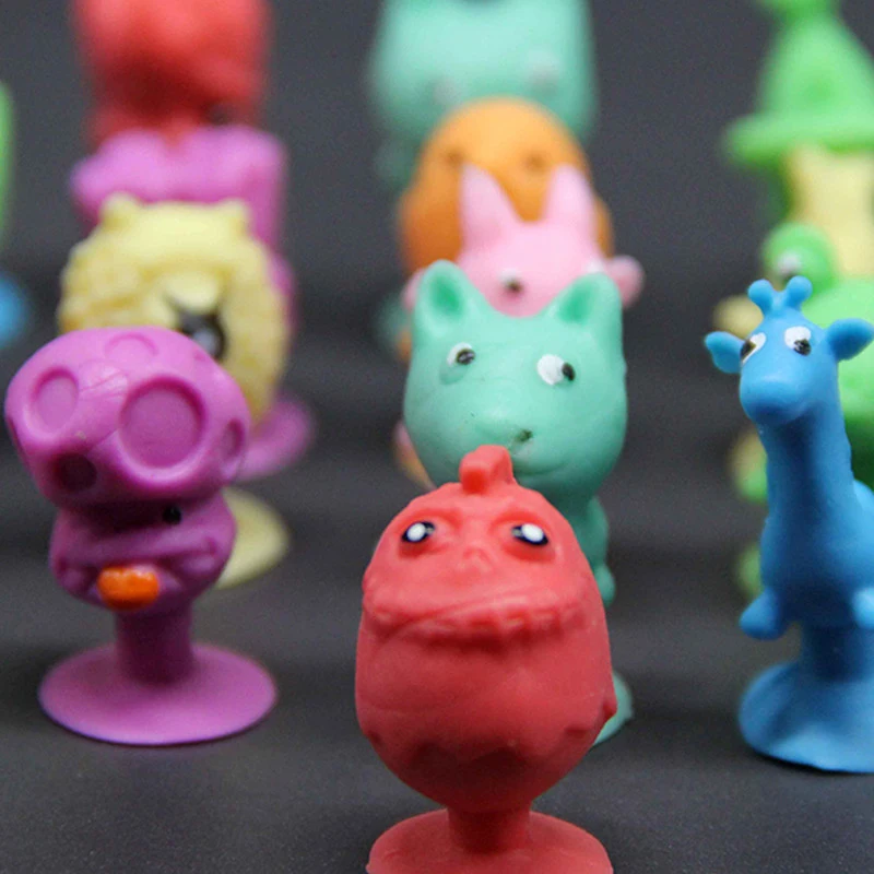 10pcs Mini Cartoon Animal Capsule Model Sucker Toys Style Random Figures Kids Collection Home DIY Action Decor E8K7 | Игрушки и хобби