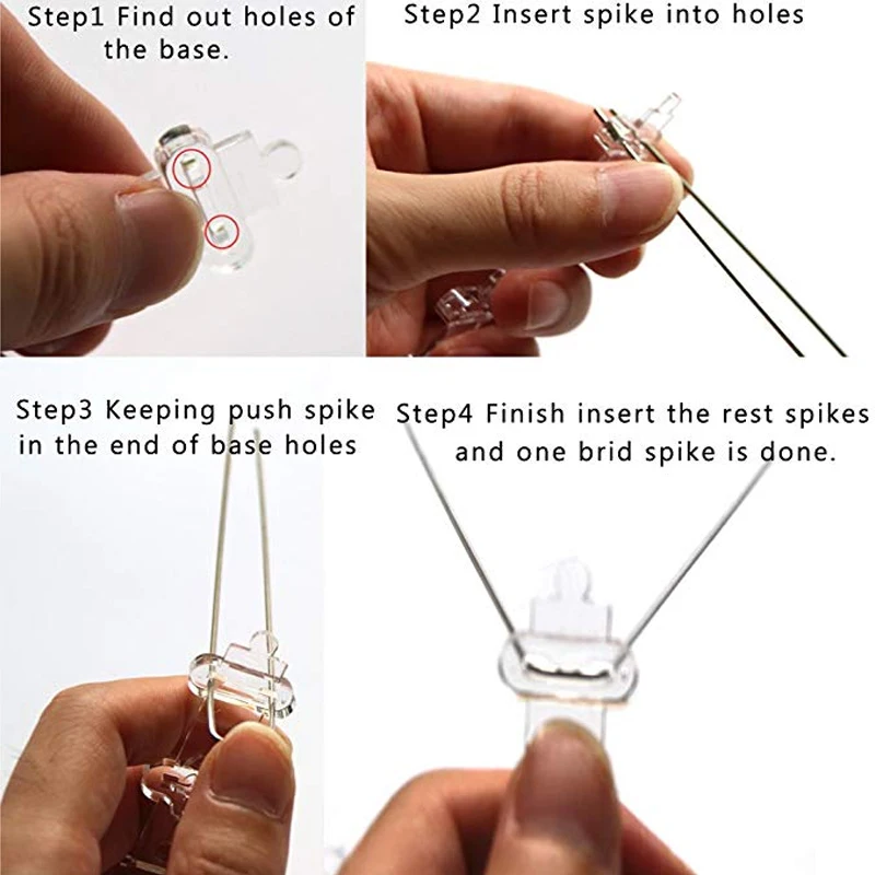 

Hot 5PCS 10M Orchard Stainless Steel Bird-proof Needle Outdoor Installation Bird Repeller Villa Installed Away From Bird Device