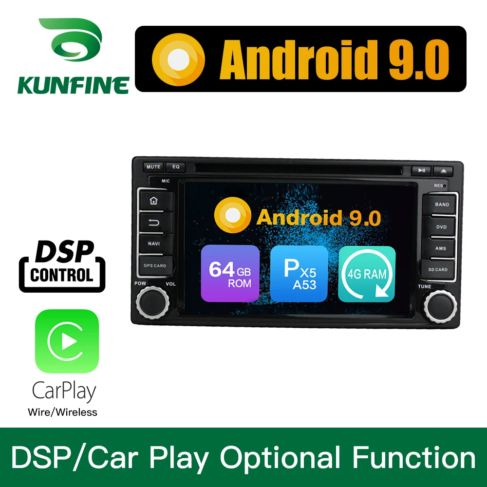 Android 9 0 Восьмиядерный 4 Гб ОЗУ 64 ПЗУ автомобильный DVD GPS навигатор мультимедийный