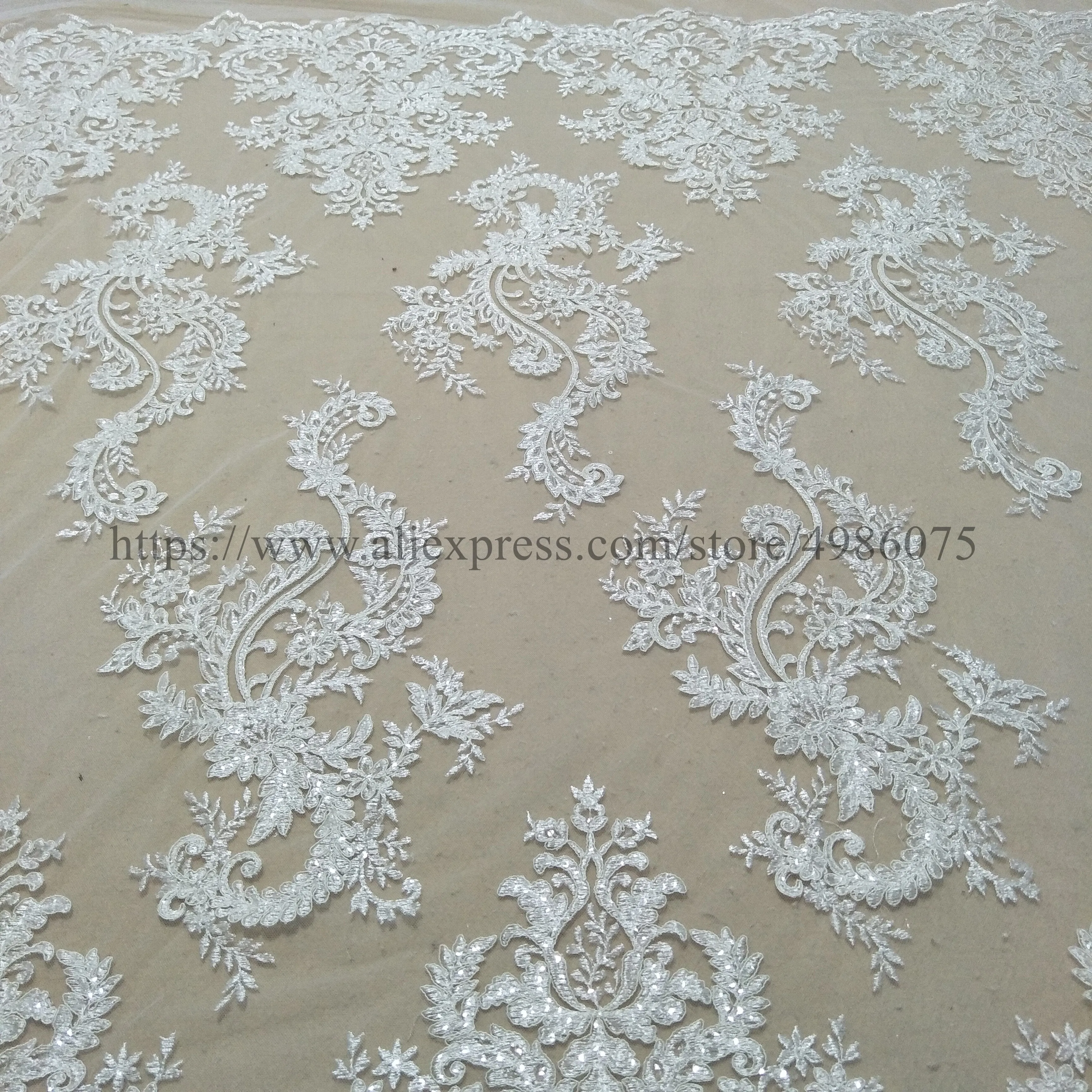 Новейшая мода свадебное платье цвета слоновой кости кружевная ткань ширина 130 см