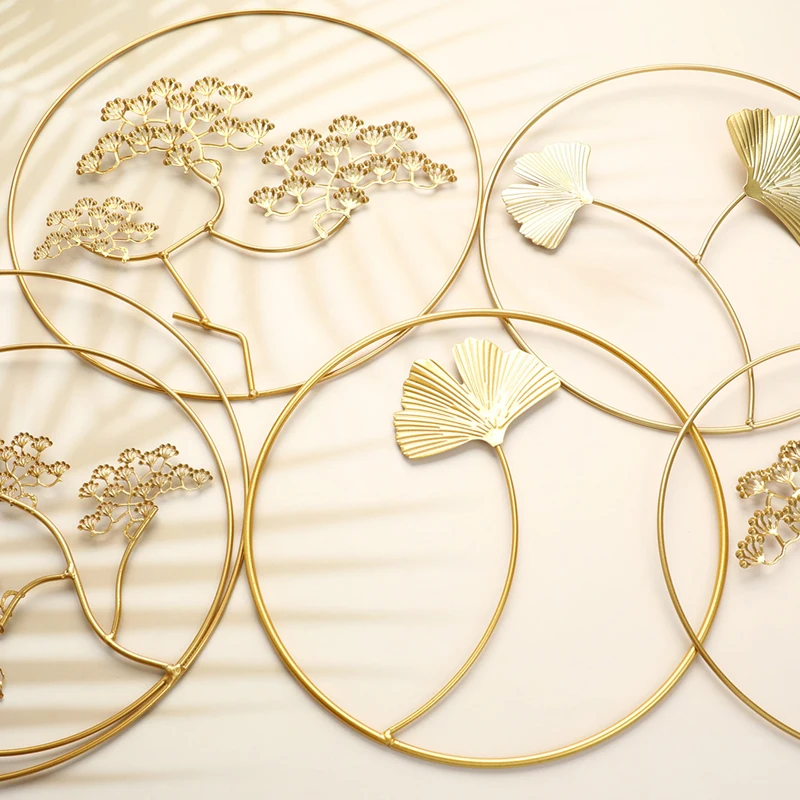 

Nordic Style Leaf Shape Hanging Wall Creative Ginkgo Leaf Decoration Living Room Wall Decor Accessories