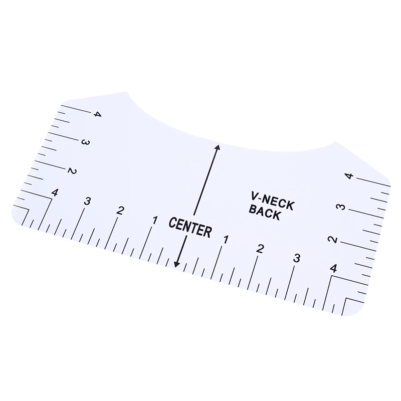 

8 Pcs T-shirt Ruler Guide V Neck Alignment Tool To Center Designs Measurement