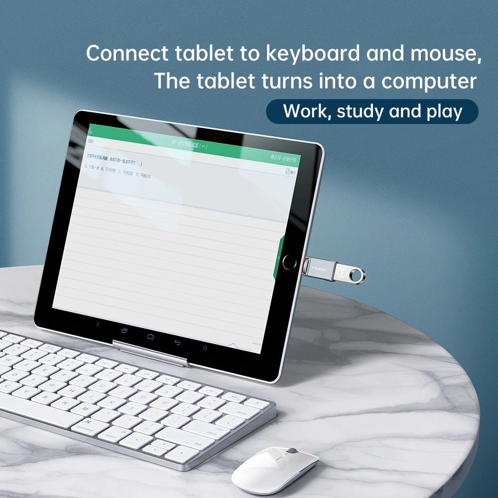 Переходник MCDODO USB к Lighting OTG переходник с женским кабелем для iphone 13 12 11 Pro Max 6 7 8 Plus iPad