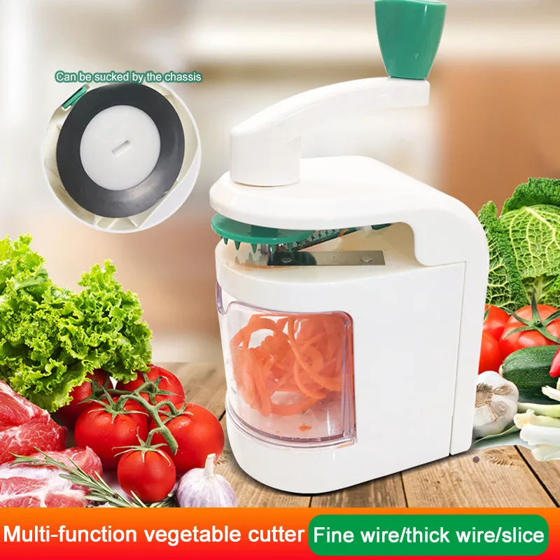 5 In 1 Vegetable Spiralizer Mandoline Slicer With Rotating Blades Cutter Pasta Spaghetti Zucchini Noodles Maker Kitchen Gadget | Дом и сад