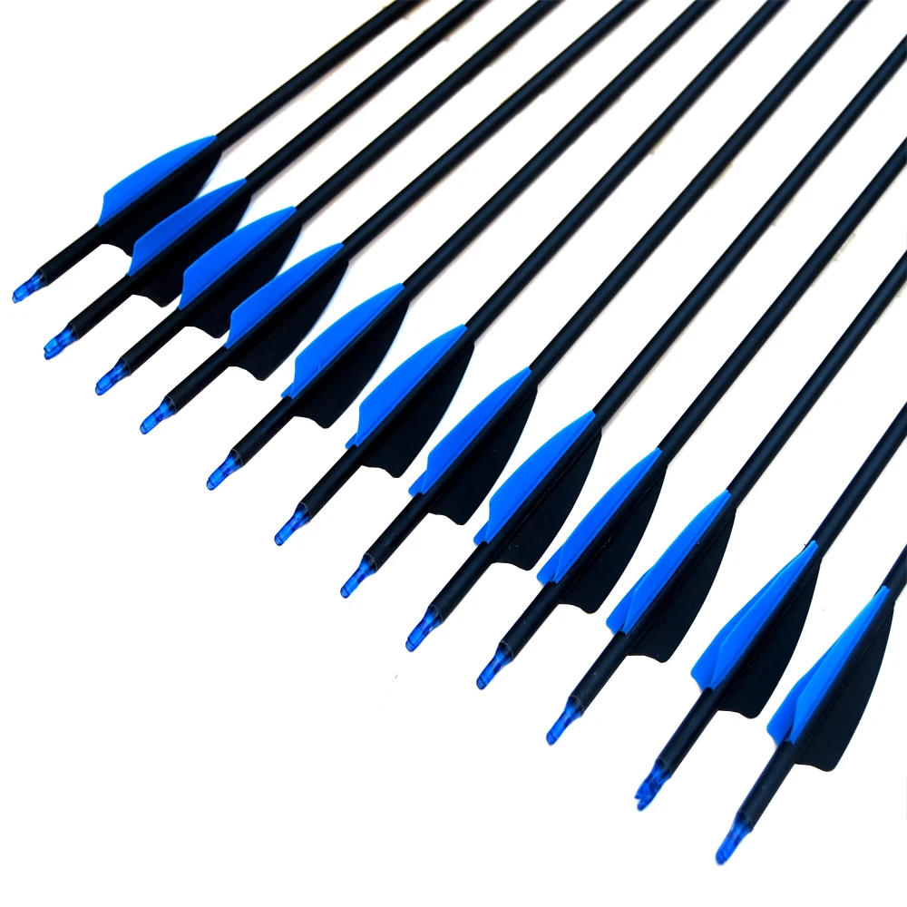 Карбоновые стрелы сменные для стрельбы с тремя лопастями 6/12/24/30 шт. 28/30/31 дюймов