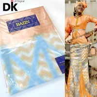 2021 high quality guinea senegal basin riche sewing 5 yards african lace fabric nigerian bazin riche gextczer women material
