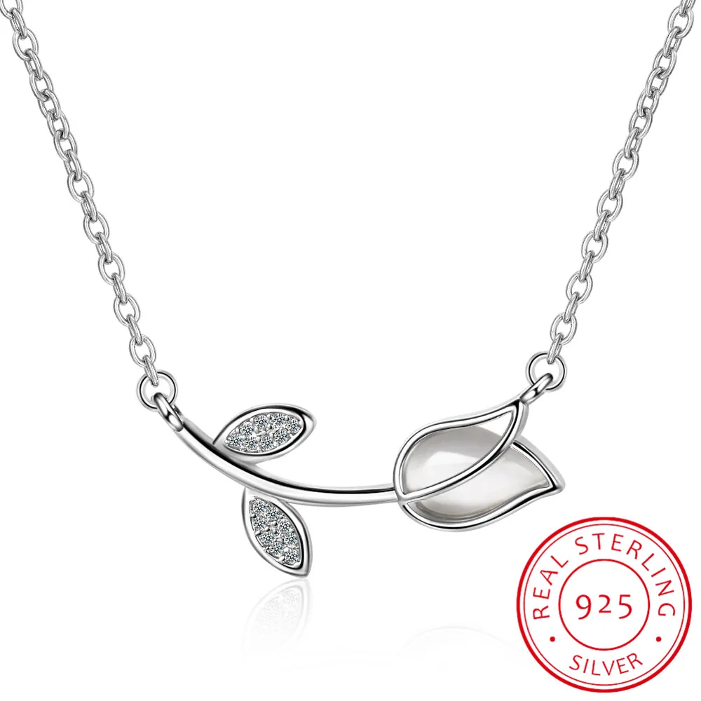 

Минималистичное ожерелье из стерлингового серебра 925 пробы с подвеской в виде цветка розы для женщин, Серебряный чокер 925 пробы, ожерелье, по...