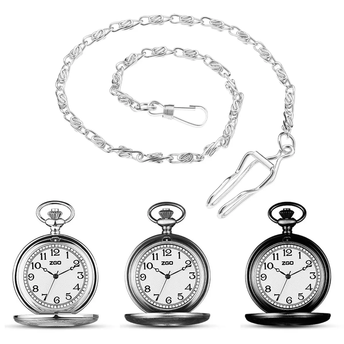 Мужские и женские винтажные карманные часы брелок для ключей элегантное