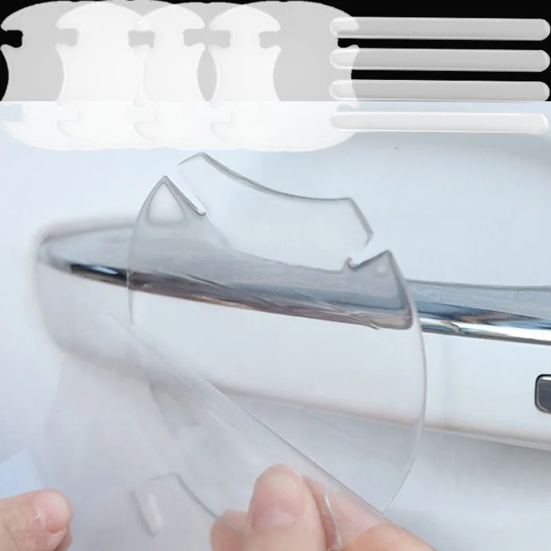 

8pcs Car Logo Door Handle Stickers Transparent Anti Scratches Film for Lexus Ct200h Is250 Is300h Is200 250 2021 Car Accessories