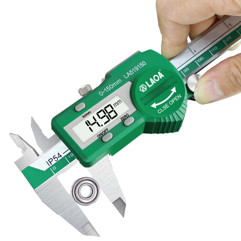 

LAOA Digital Vernier Caliper Waterproof Stainless Steel Electronic 150mm Measuring Tool 6 inch Measuring Instrument Micrometer