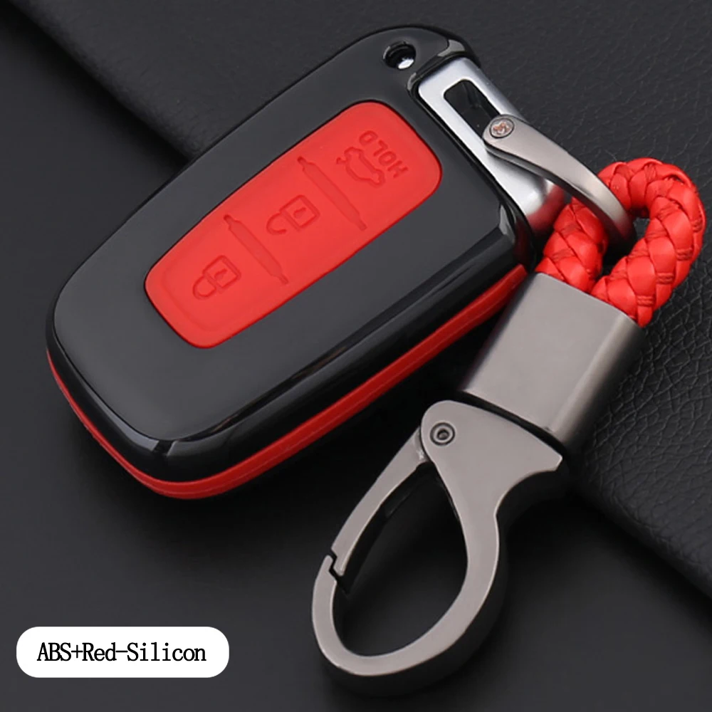 Чехол для ключей из углеродного волокна чехол брелок Hyundai IX35 Accent Veloster Kia Sportage Forte