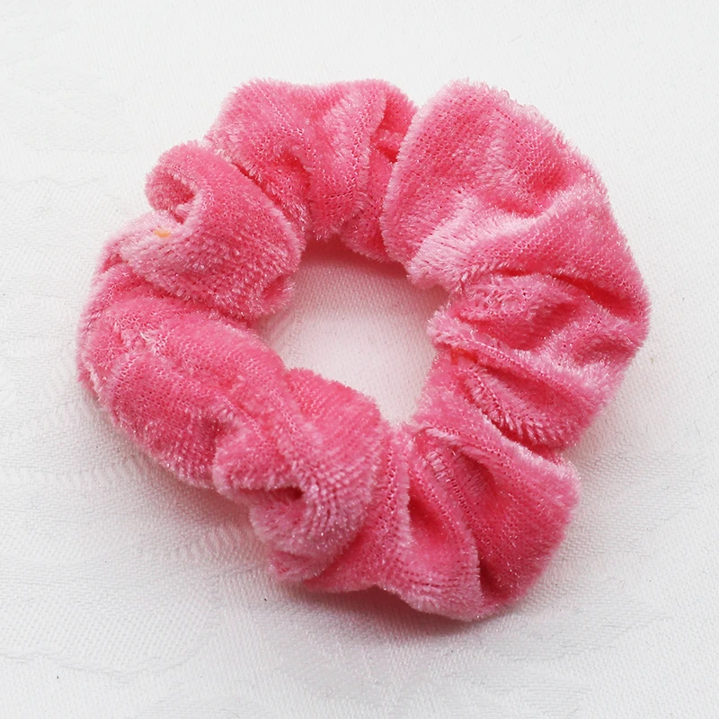 watermelon red ZMASEY 1 шт./лот 45 цветов(можно выбрать) бархатные резинки для волос для женщин и девочек эластичные волосы резиновые ленты аксессуары для завязывания волос кольцо веревка - Цвет: watermelon red