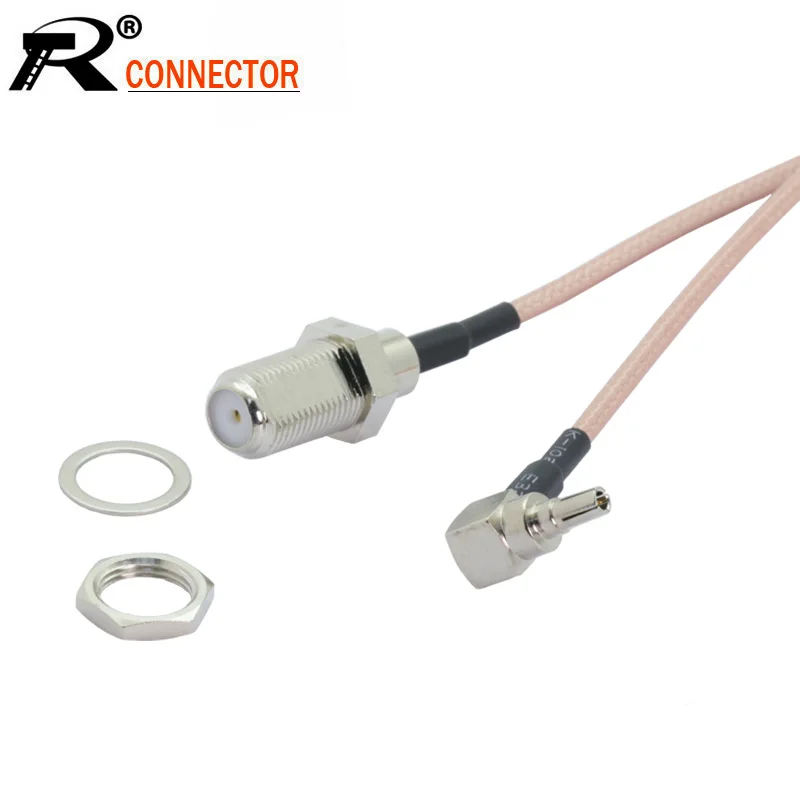 10 шт./лот F К CRC9 RF кабель мама штекер прямоугольный RG316 ОТРЕЗОК кабеля 15 см/50 см/100 см