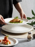 nordic creative ceramic steak plate kitchen tableware ceramic pasta western dinner plate home decoration display ceramic plate