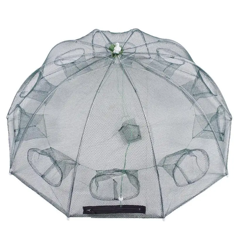 Автоматическая складная рыболовная сеть в виде зонта ловушка для ловли креветок