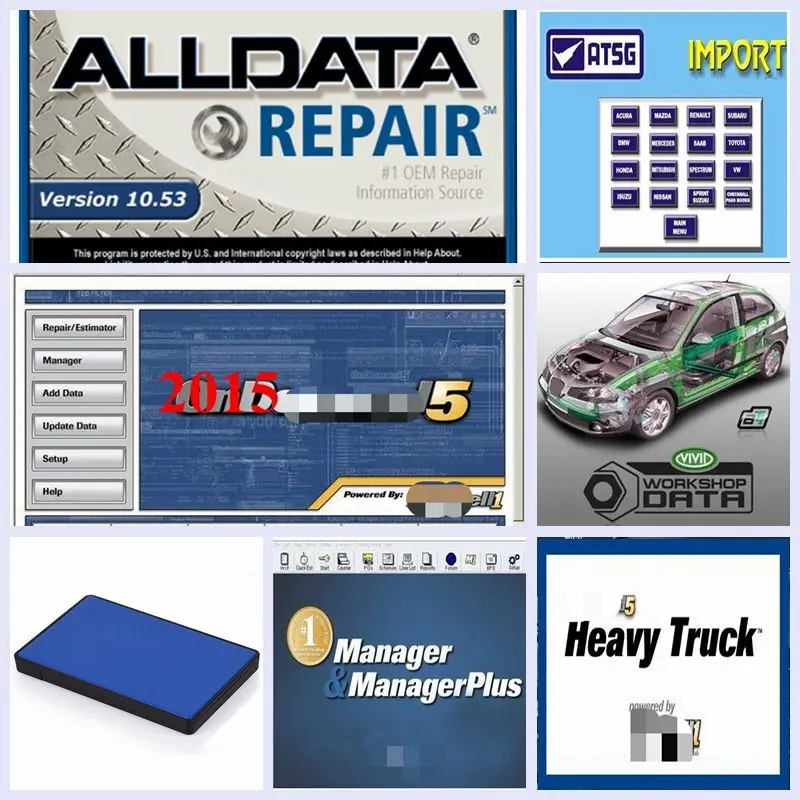 2020 популярное программное обеспечение для ремонта автомобилей Alldata 2015 atsg Vivid цех