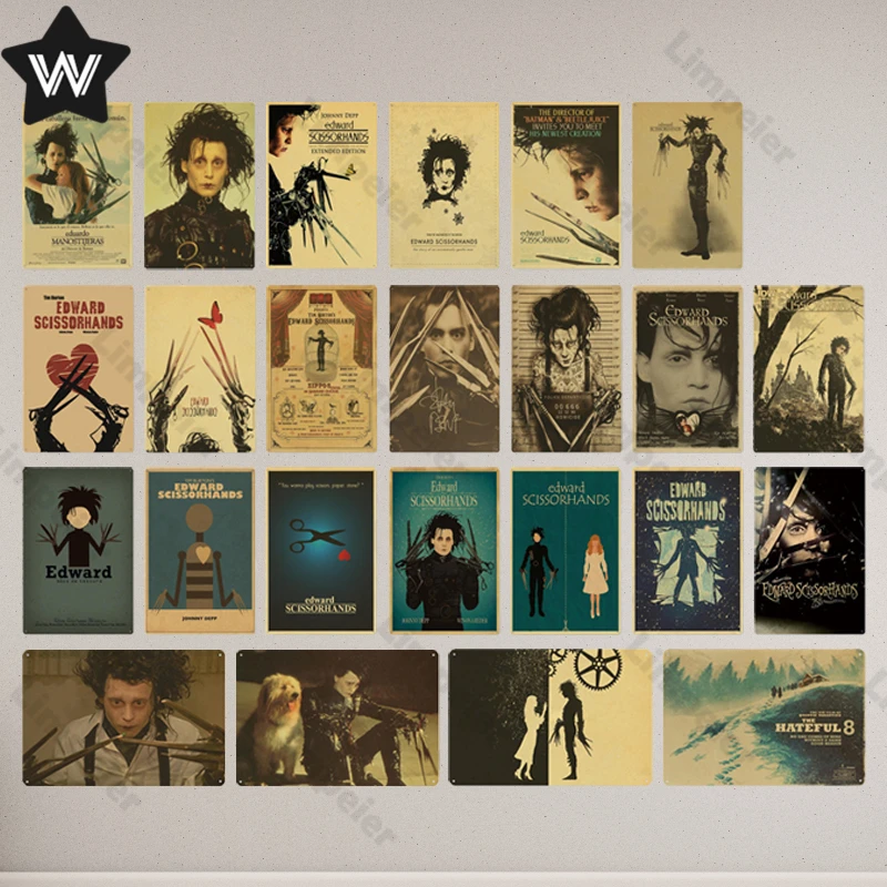 

Shabby Wall Stickers Metal Sign Vintage Tin Plaque Retro Famous Movie Metal Poster Tinplate Metal Plaque for Man Cave Club Decor