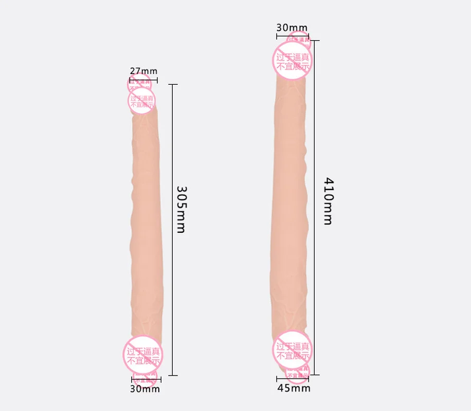 Силиконовый фаллоимитатор с двойной головкой мастурбатор для женщин лесбийский