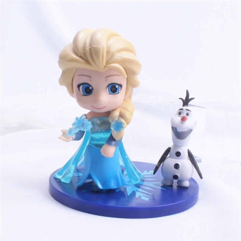 Disney Эльза мороженое Олаф ПВХ модель на день рождения коллекционная фигурка