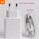 Зарядное устройство Xiaomi, оригинальный адаптер быстрой зарядки 33 Вт, usb type c, кабель для mi 10, 9t pro, Redmi note 9, 10 pro, K40, 30, POCO, X3