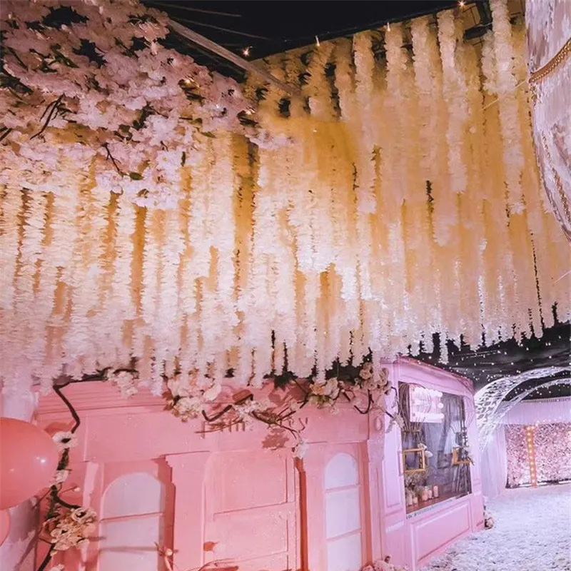 Искусственная Орхидея Виноградная лоза для свадебных растений настенный цветок