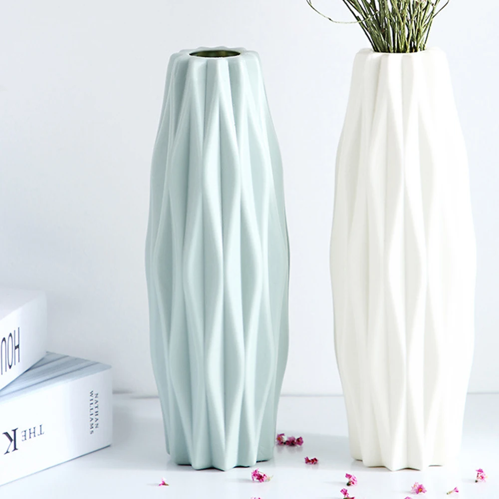 Антиосенняя офисная настольная ваза для цветов пластиковая красивое