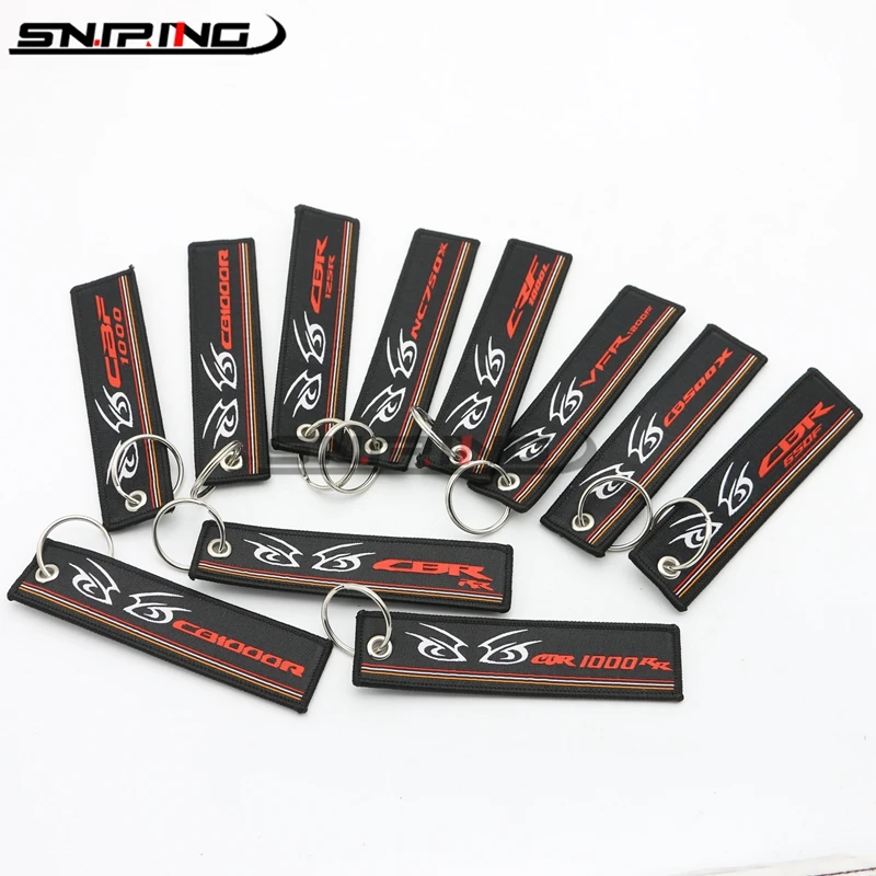 Брелок для ключей с вышивкой мотоцикла коллекция брелоков HONDA VTR HRC VFR CBR 1000ncrr 750 CB