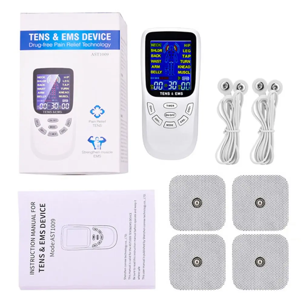 

Electric Body Massager 12 Modes EMS Therapy Pulse Muscle Stimulator Battery Powered Pain Relief Massager