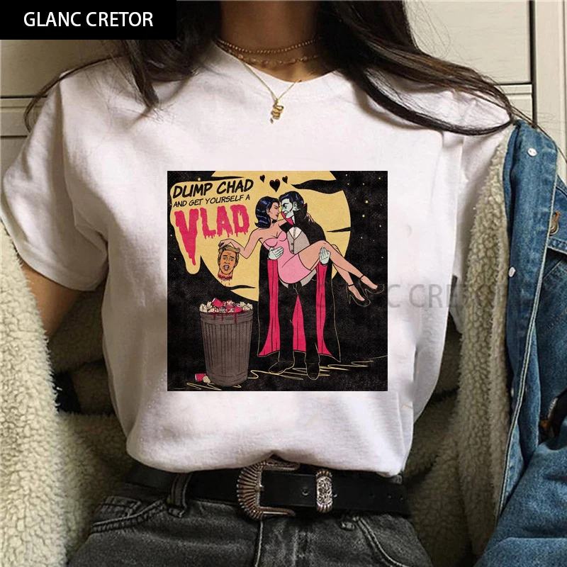 

Skeleton Devil Horror Tshirt Casual Short Sleeve Tee Halloween Tops Grunge Clothing Personality Pattern Gothic T Shirt Women