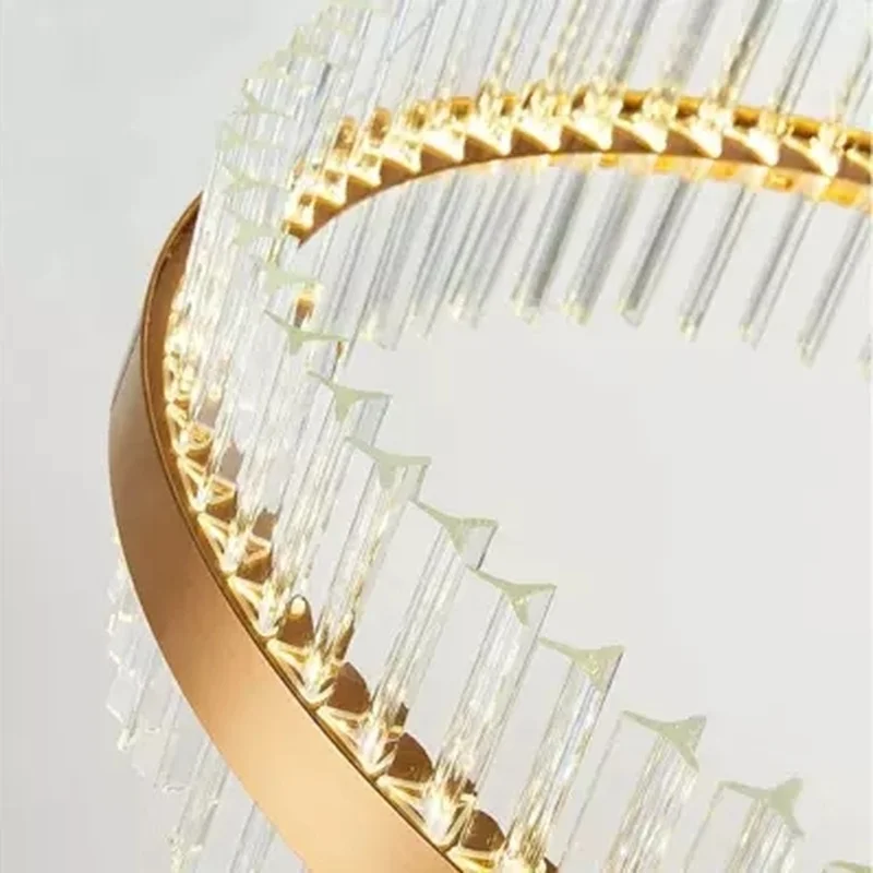 Современные светодиодные люстры в гостиной хрустальная люстра с кольцом для