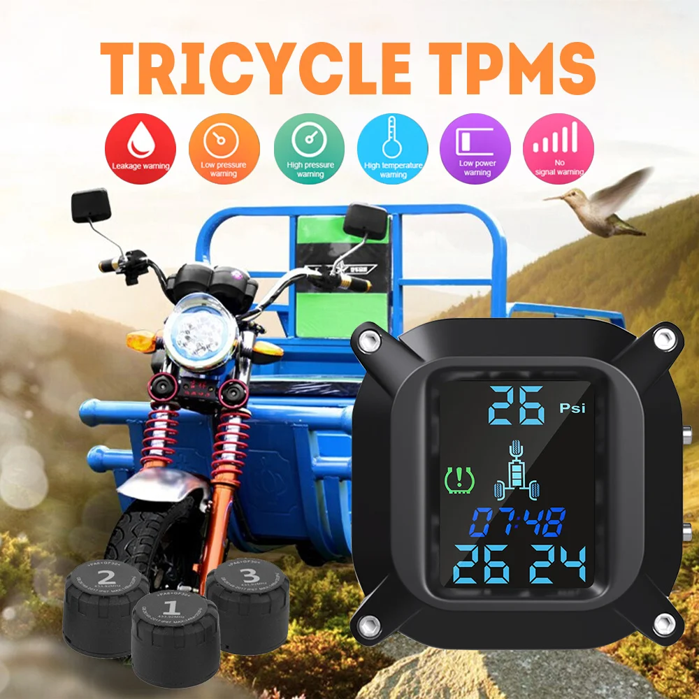 Умная автомобильная система контроля давления в шинах с ЖК дисплеем|Датчик