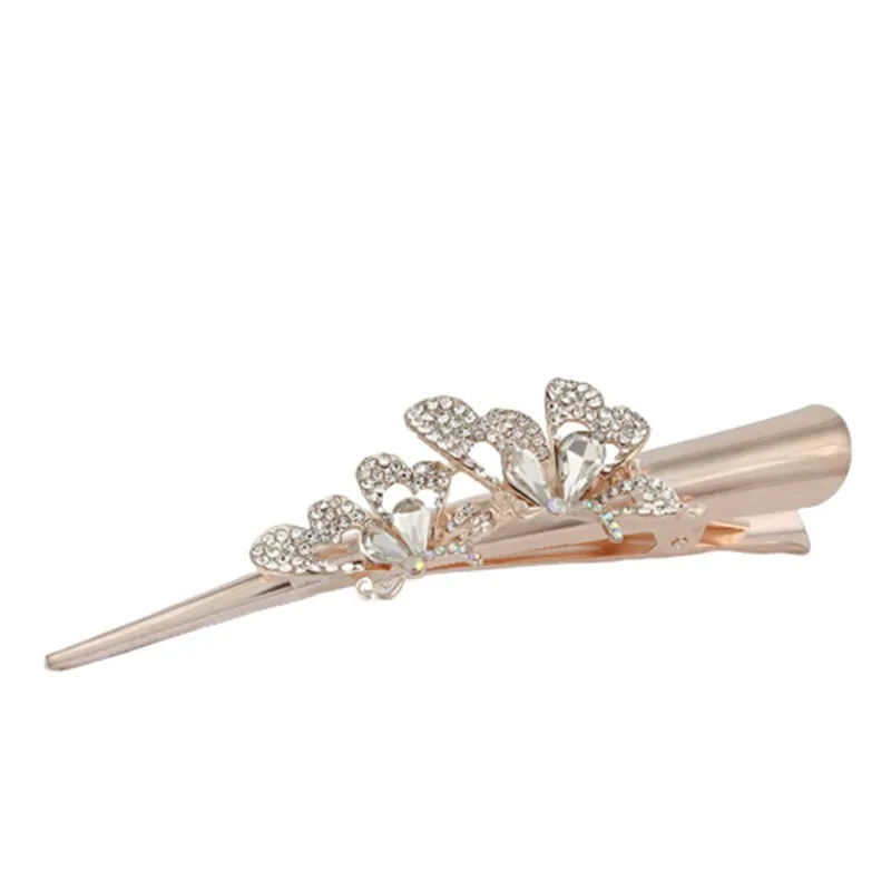 Заколки для волос с кристаллами в виде летающих бабочек заколки головной убор