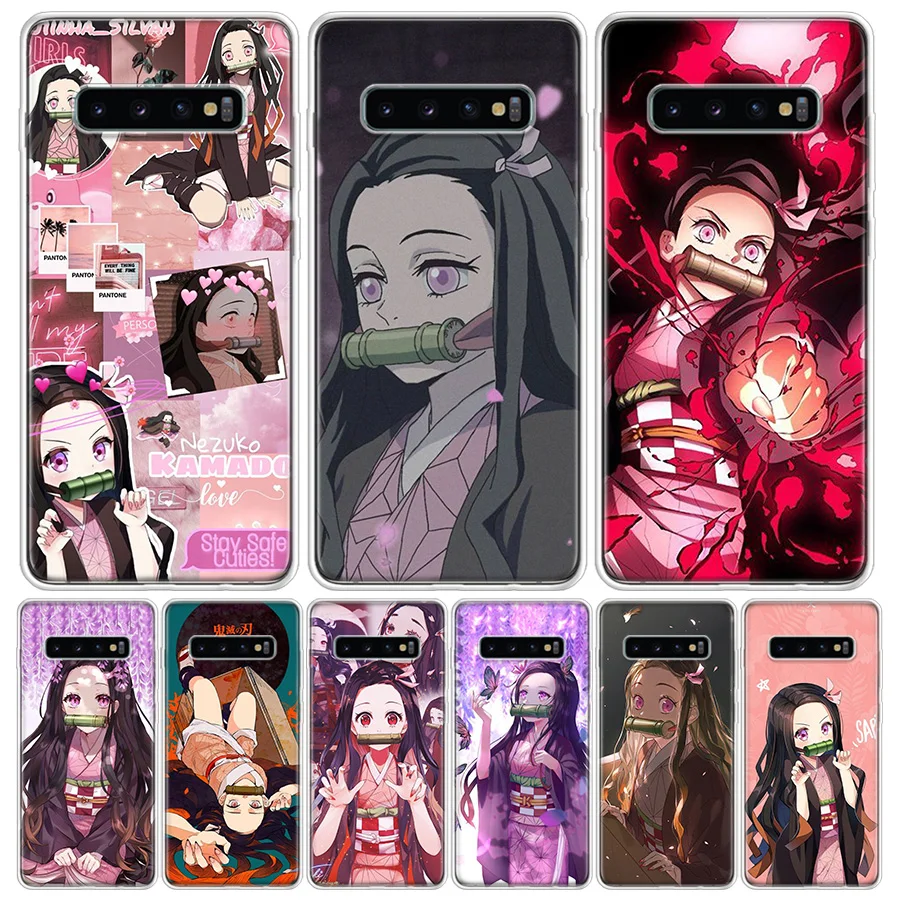 

Demon Slayer Kamado Nezuko Silicon Call Phone Case For Samsung Galaxy S10 Plus S20 FE S21 S22 S23 Ultra Lite S10E S9 S8 + S7 Edg