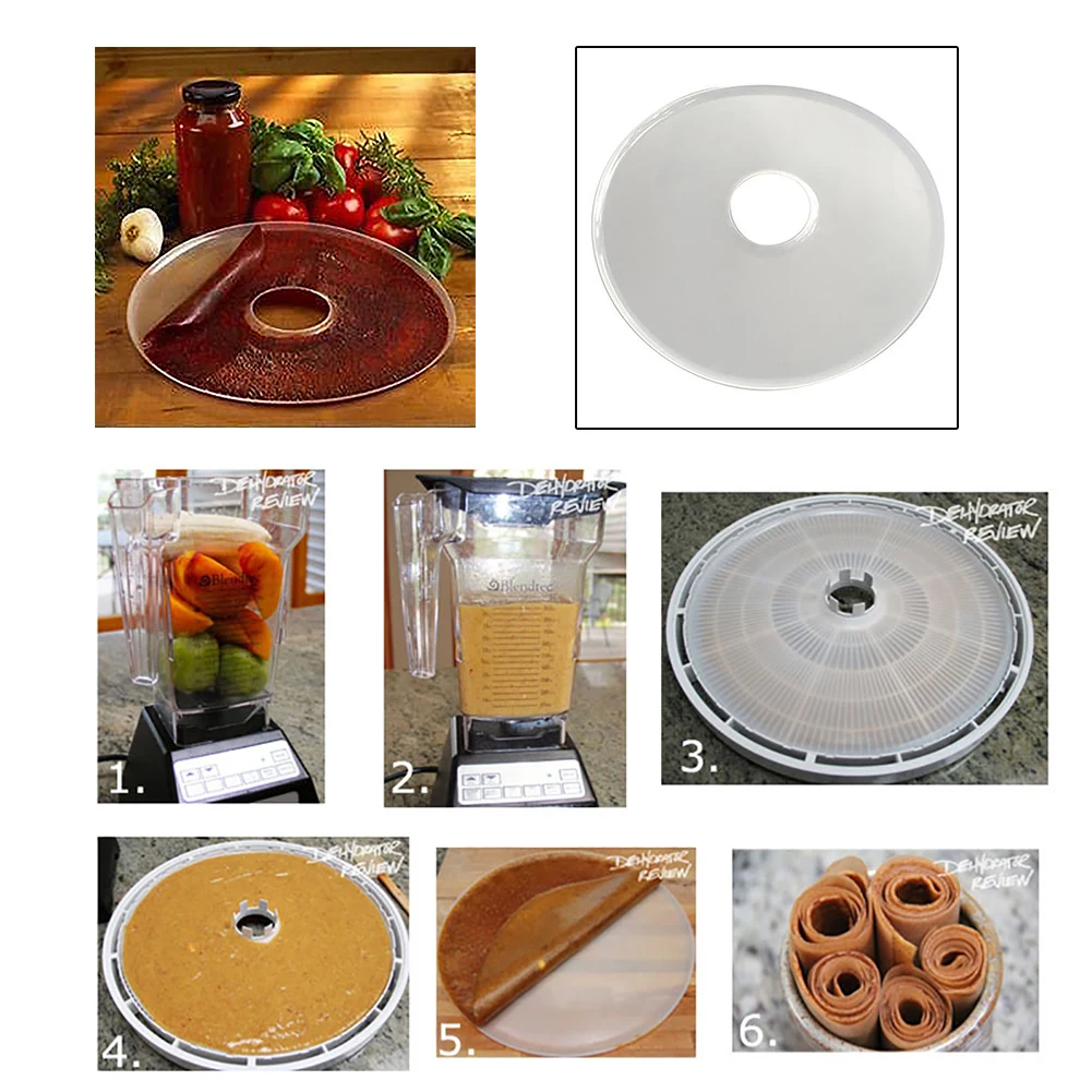 Fruit Leak-proof Tray Peel Dehydrator Food Dryer Vegetable Roll-Up Sheet Tools Eco-friendly Accessories Silicone Kitchen Round | Дом и сад