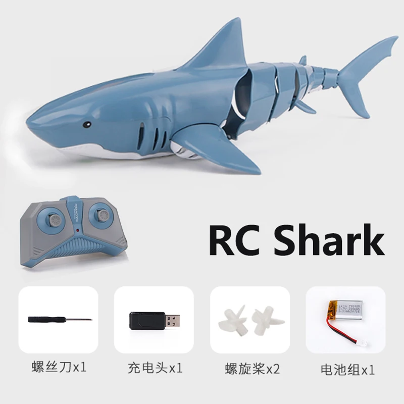 2.4g RC boat Barcos rc Radio controlled boats Shark Boat Ship 1;18 Fishing boat Simulation Remote control Fish For boat Boy toy