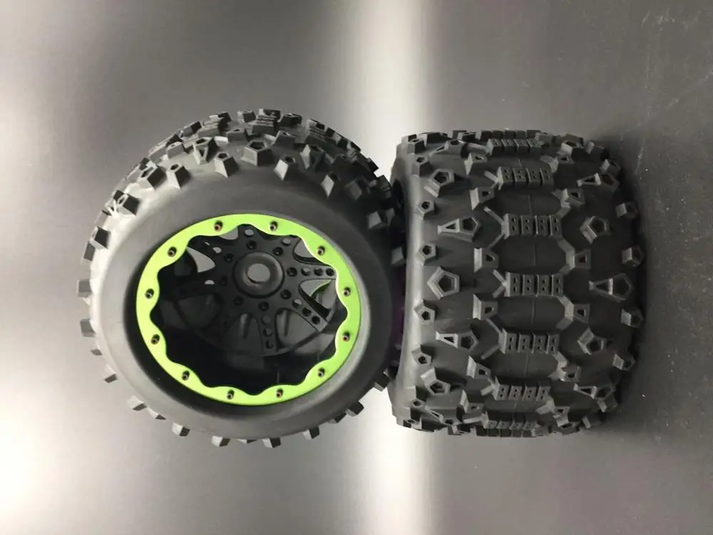 1/8 гоночный багги Серебряный титановый набор колес для HPI Savage 4 6 XL FluxMT шт | Игрушки