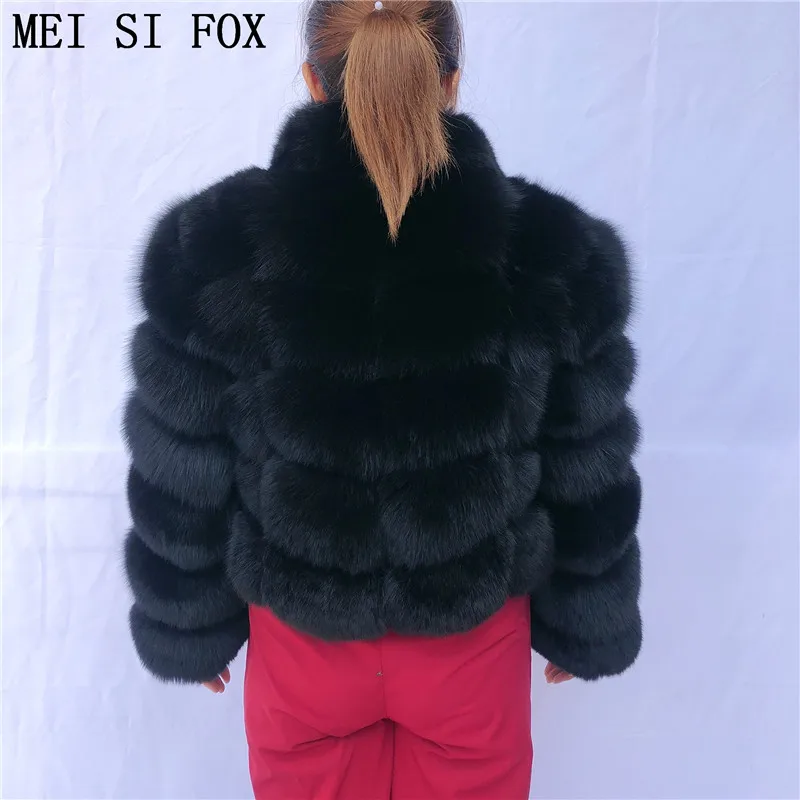 Женская Шуба куртка женский жилет пальто из лисьего меха натурального зимние