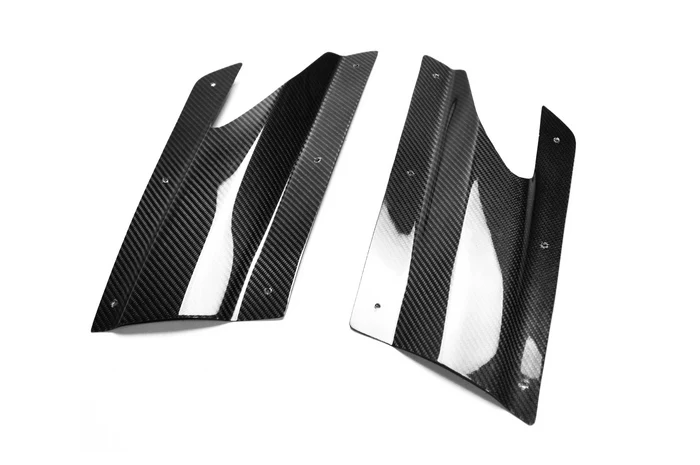 GT R VER VRS стиль углеродное волокно задняя юбка боковая воздушная крышка комплект