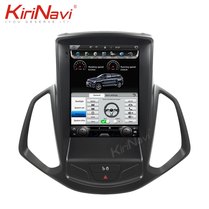 Вертикальный экран KiriNavi в стиле Tesla Android 10 0 4 дюйма автомобильное радио GPS